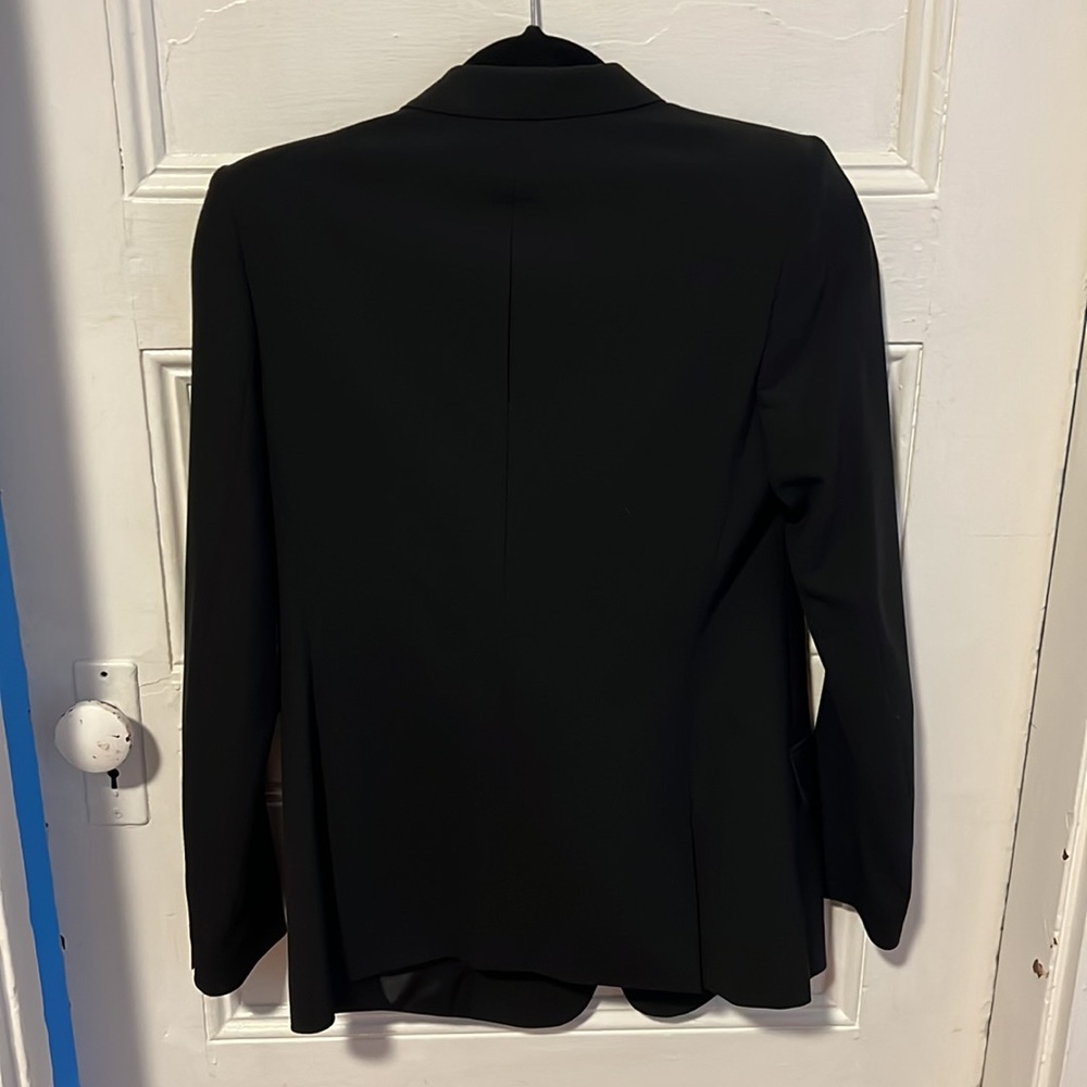 Theory Black Stretch Wool Suit Jacket - image 7